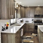 Driftwood Stained Kitchen Cabinets