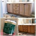 How To Lime Wash Oak Cabinets