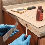 How To Repair Loose Laminate On Kitchen Cabinets