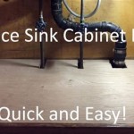 How To Replace Bottom Of Kitchen Cabinet Under Sink