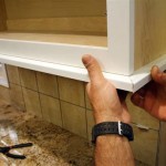 Installing Trim Under Kitchen Cabinets