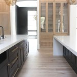 White Oak Kitchen Cabinets With Black Island